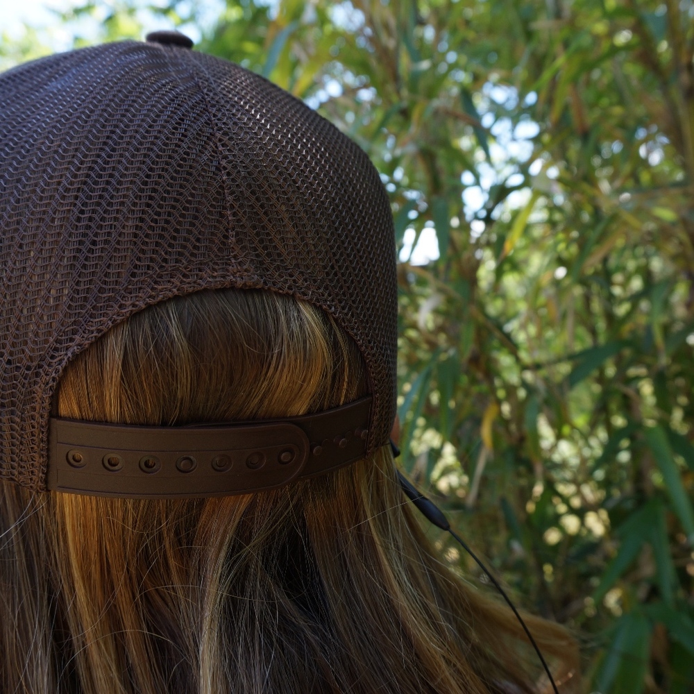 Green Ganja Trucker/Flat Brim/Baseball Hat - Picture 5 of 8